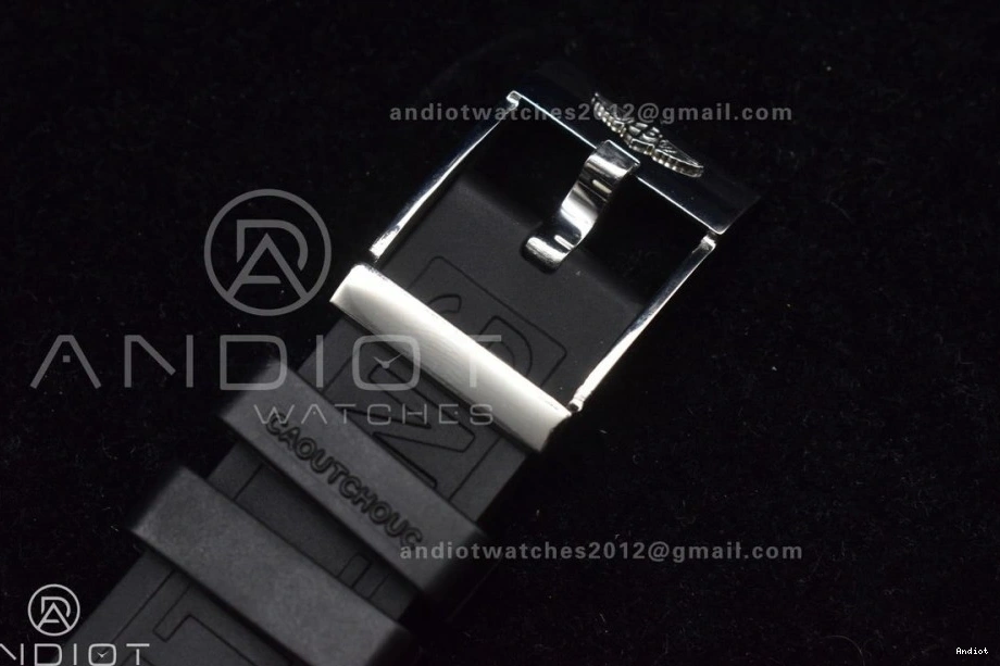 Black Best Rubber Black 1:1 On Strap Superocean Automatic 44 Edition Bezel Black A2824 Dial TF 0315